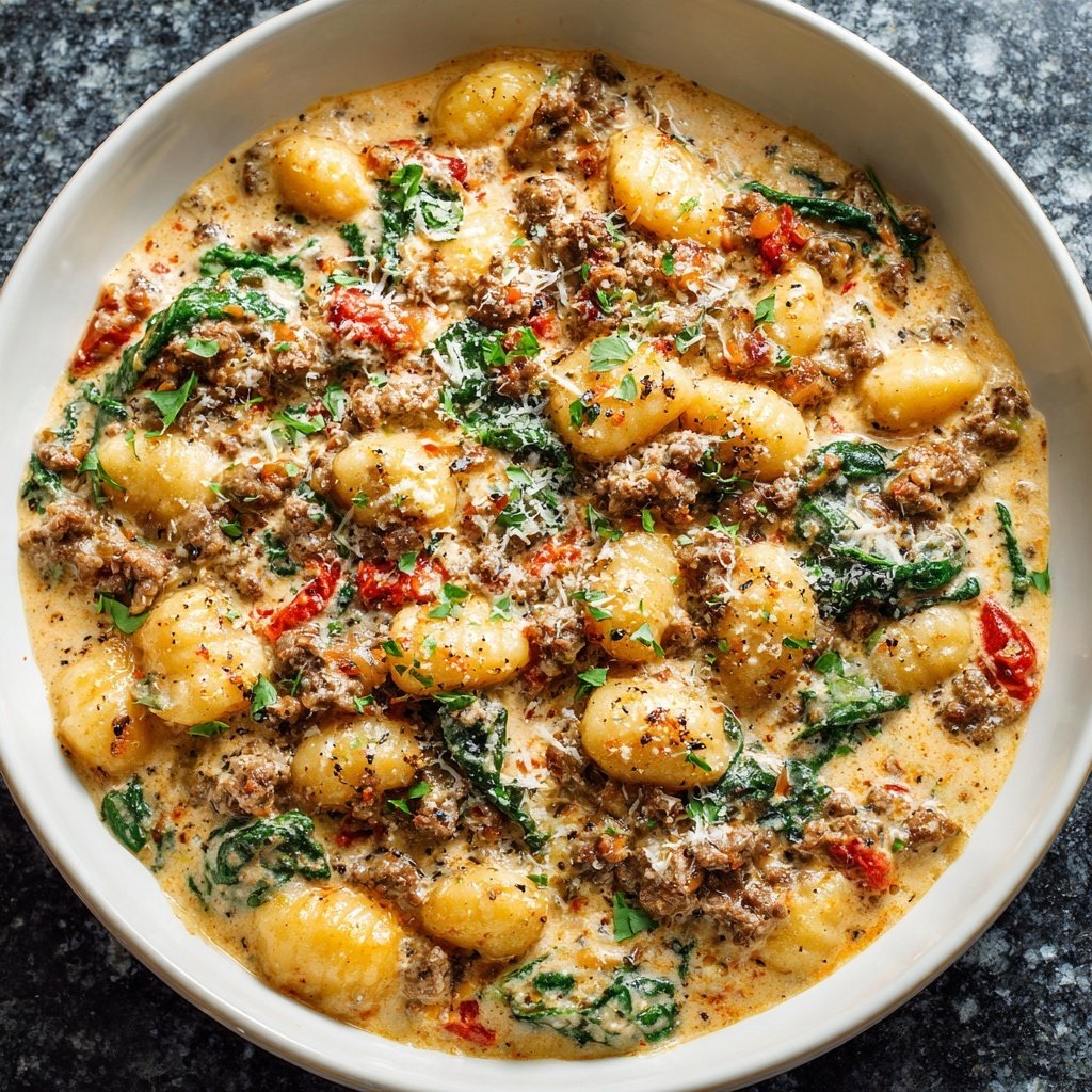 Creamy One-Pot Sausage Gnocchi Dinner