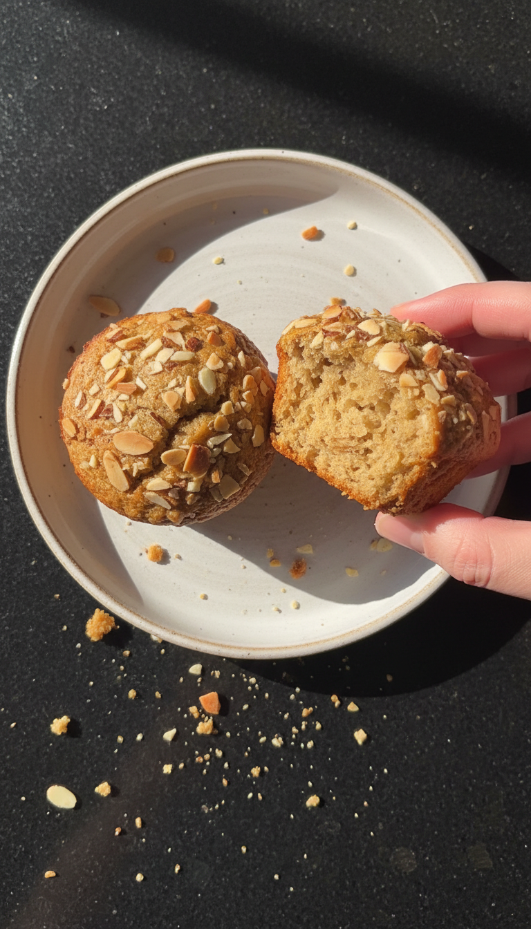 Honey Almond Butter Muffins