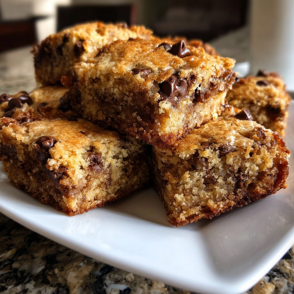 Chewy Cottage Cheese Blondies