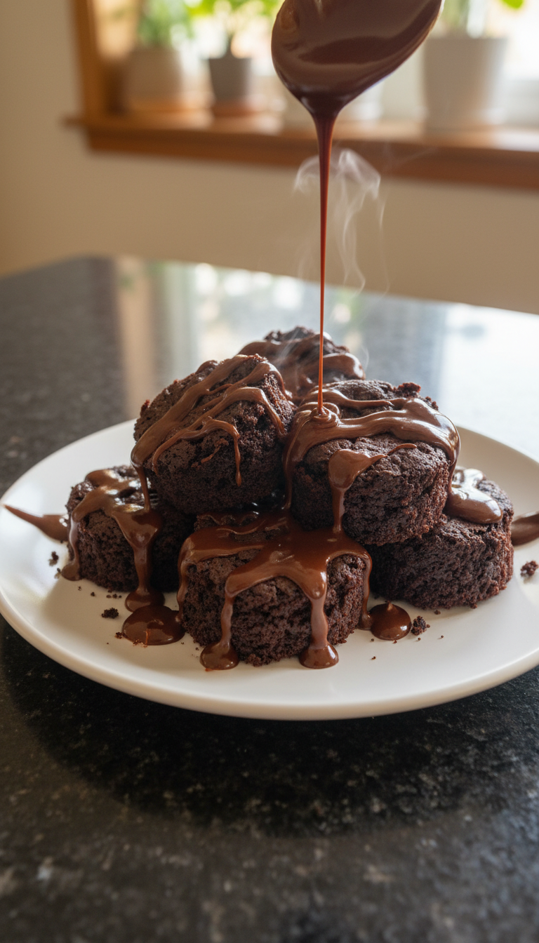 Mocha Sourdough Brownie Bites