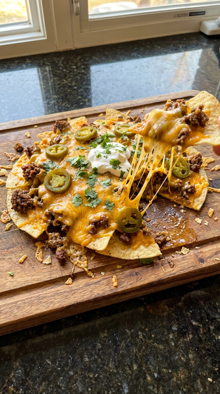 Cheesy Beef Nacho Explosion