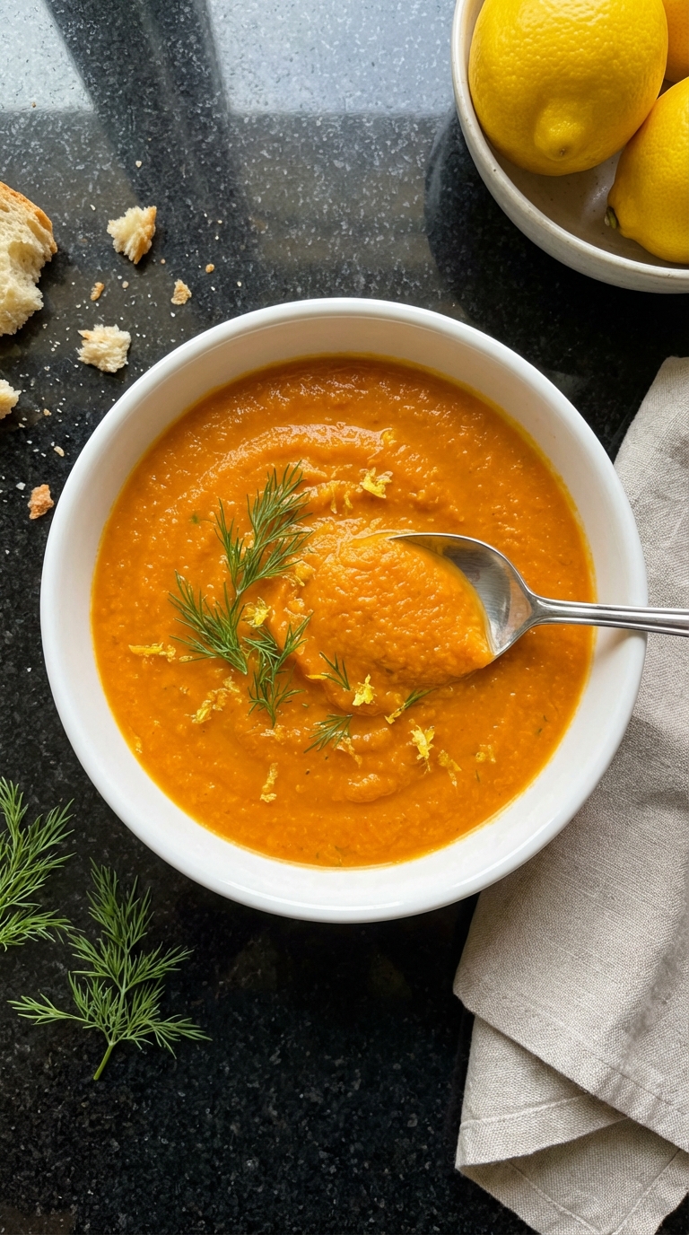 Lemon Dill Carrot Soup
