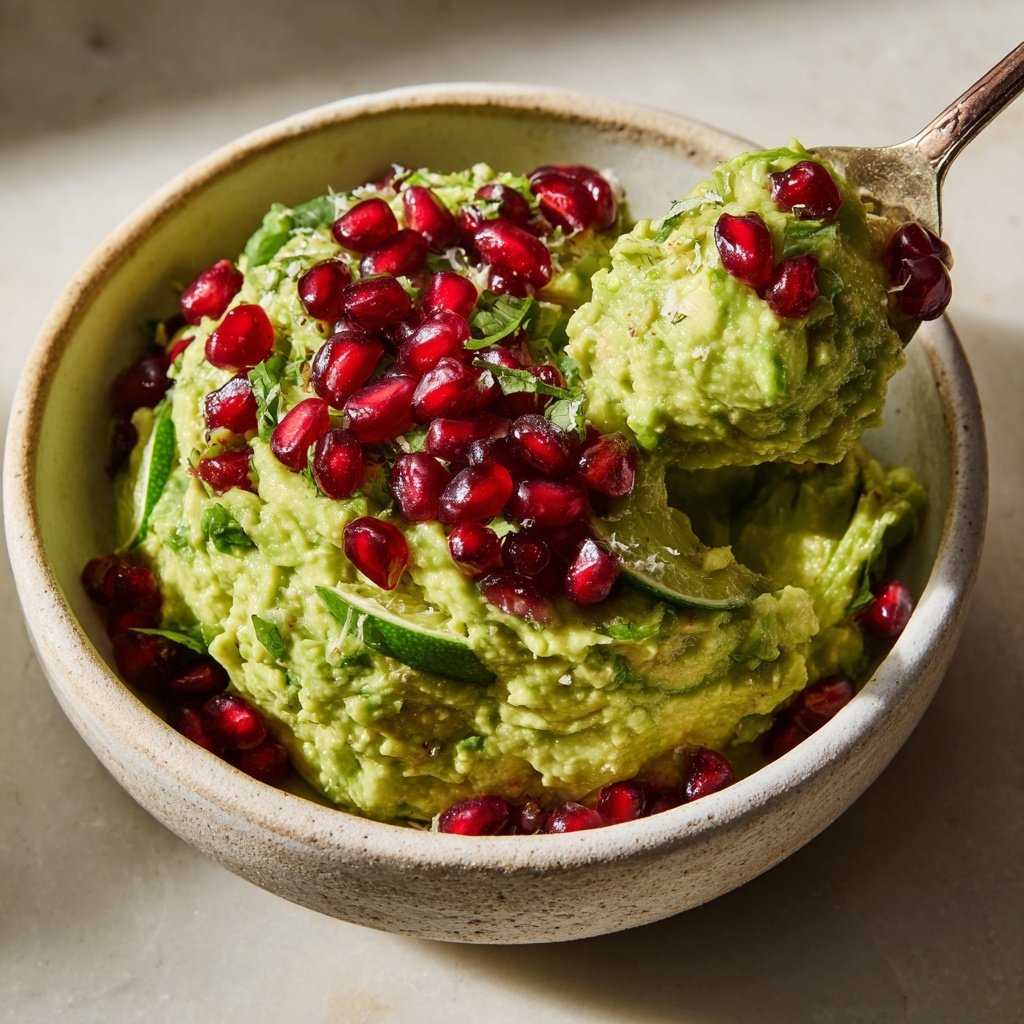 Zesty Guacamole with Pomegranate