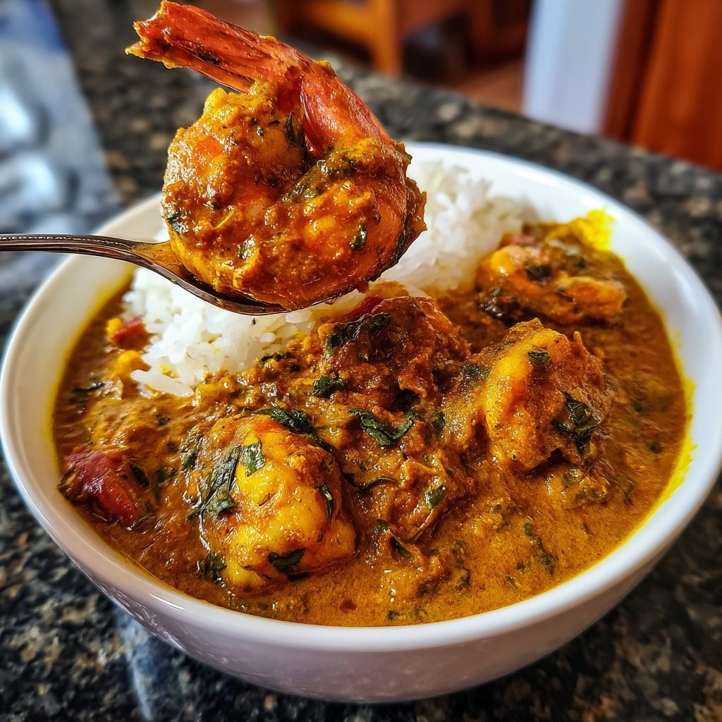 High Protein Prawn Curry