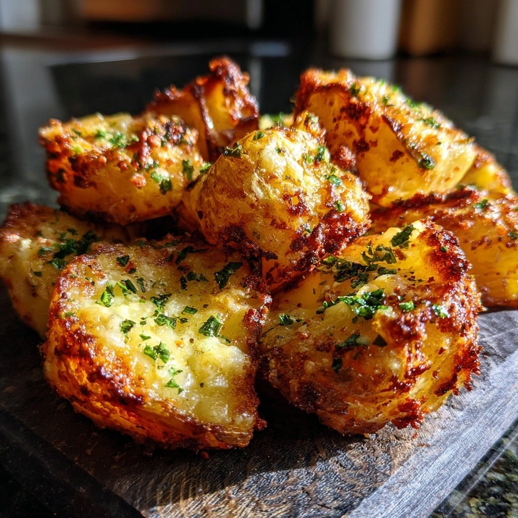 Garlic Parmesan Airfryer Potatoes