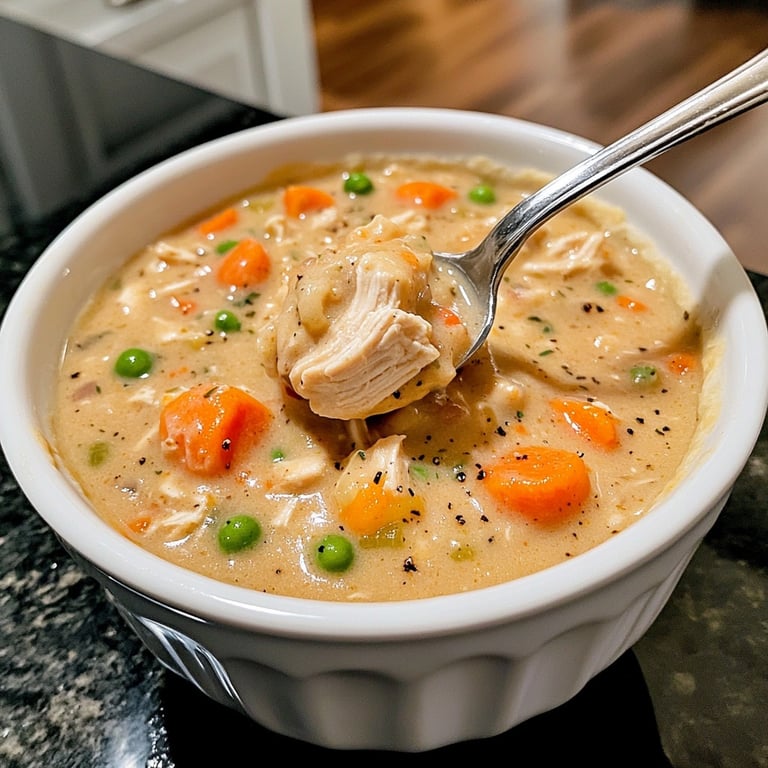 Slow Cooker Chicken Pot Pie Soup