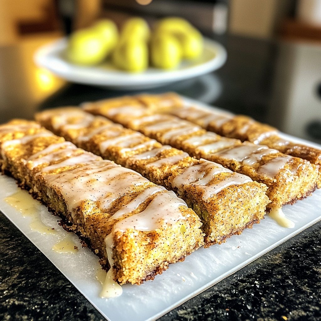Zucchini Snickerdoodle Bars