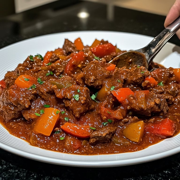 Beef Goulash with Spaetzle