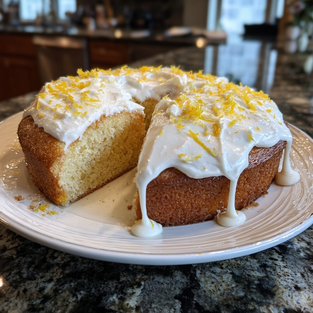 Zesty Lemon Vanilla Cake