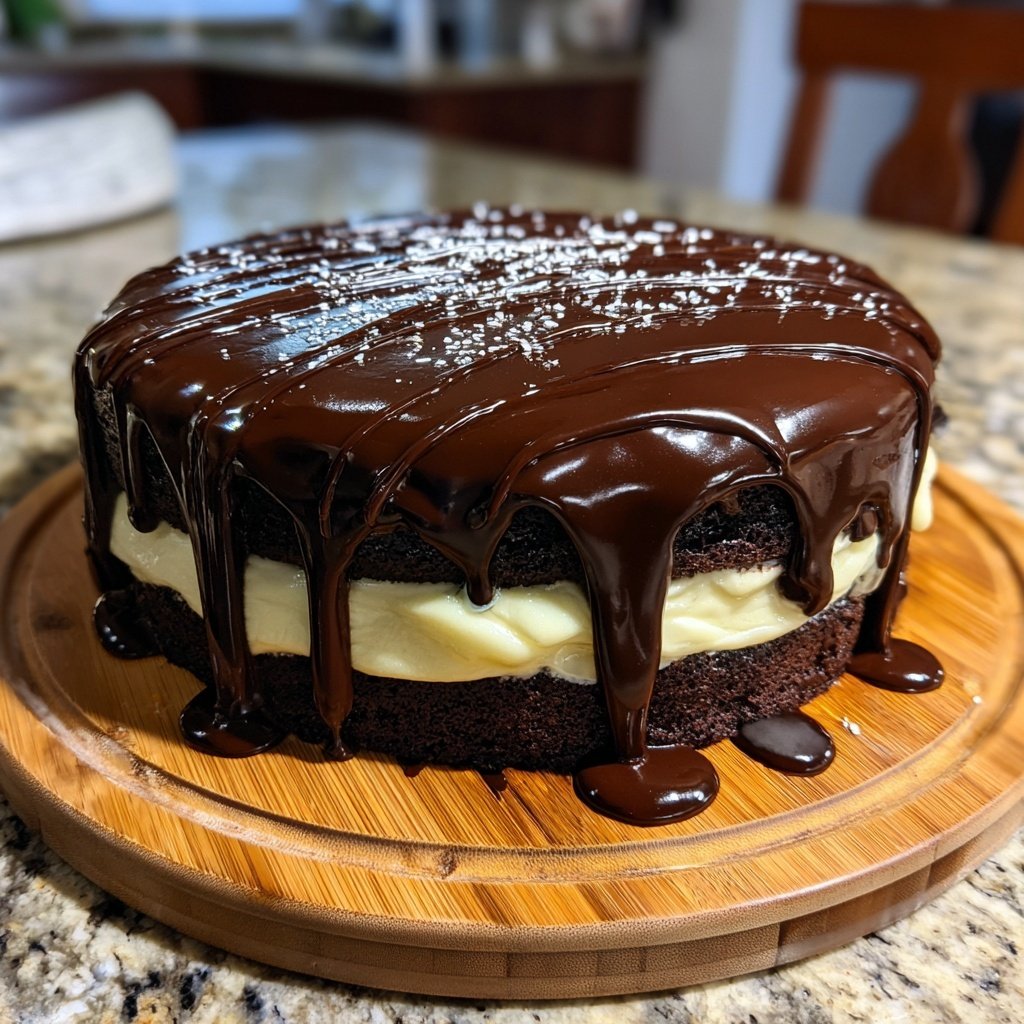 Rich Chocolate Vanilla Dream Cake