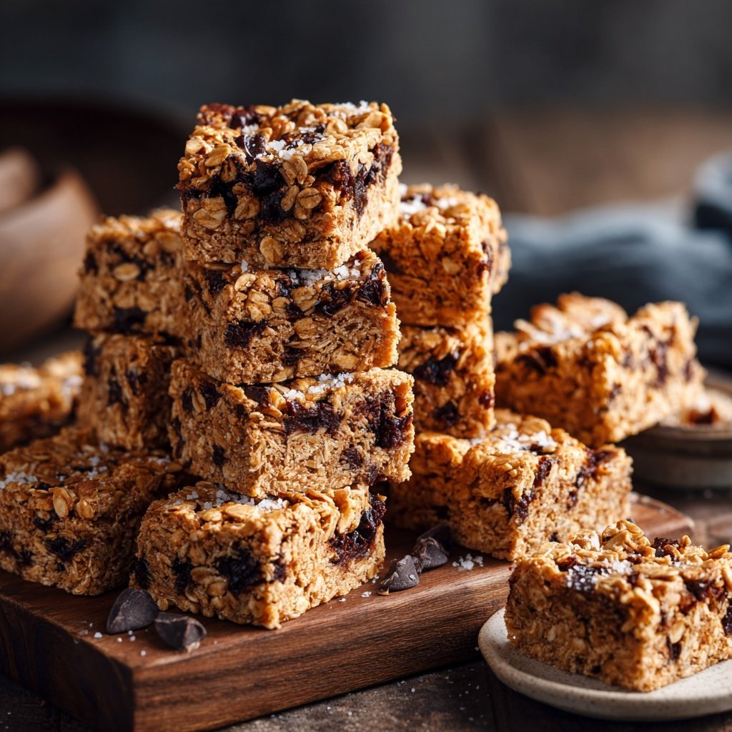 Chewy Vanilla Oat Bars