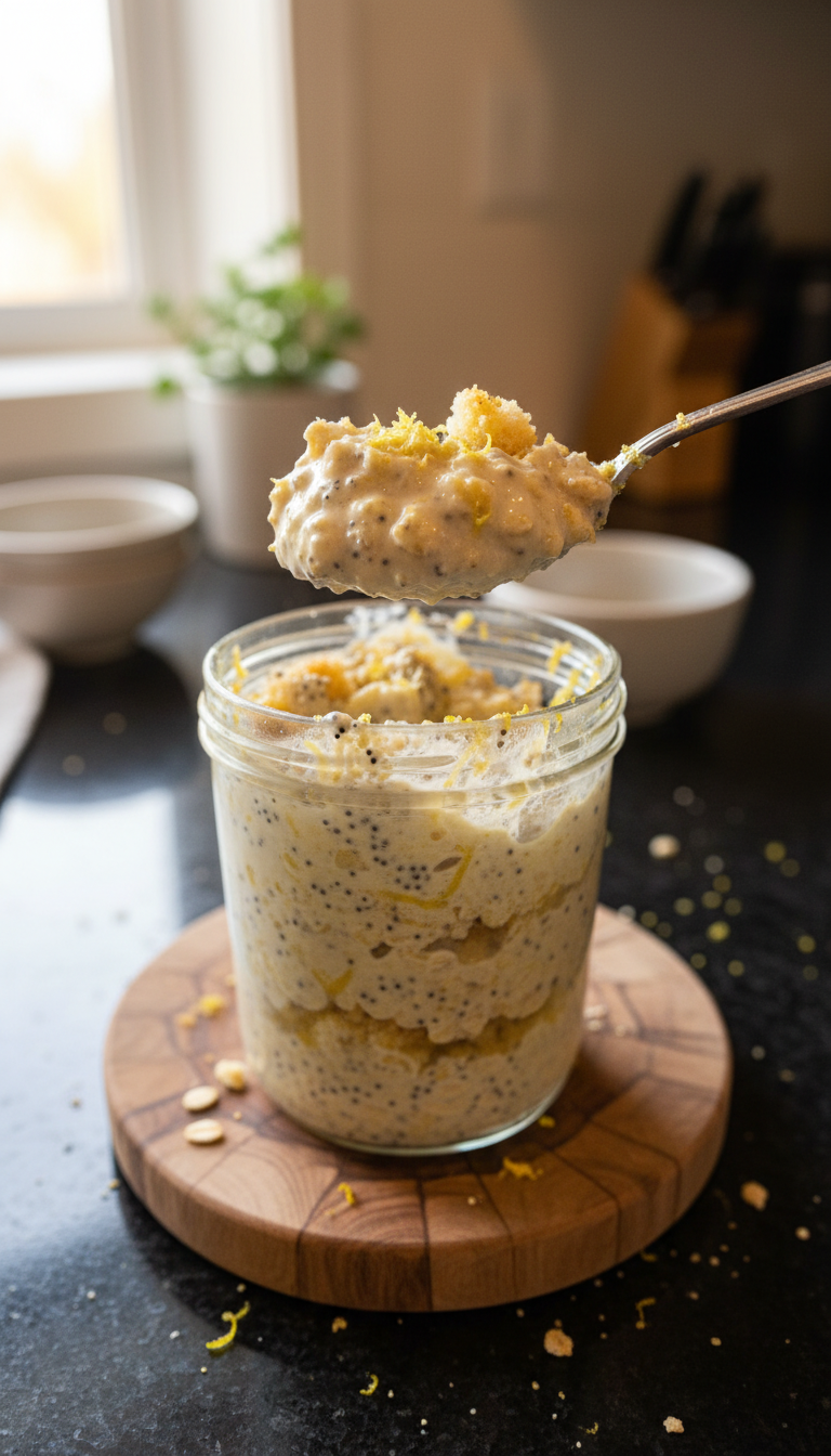 Lemon Poppy Seed Overnight Oats
