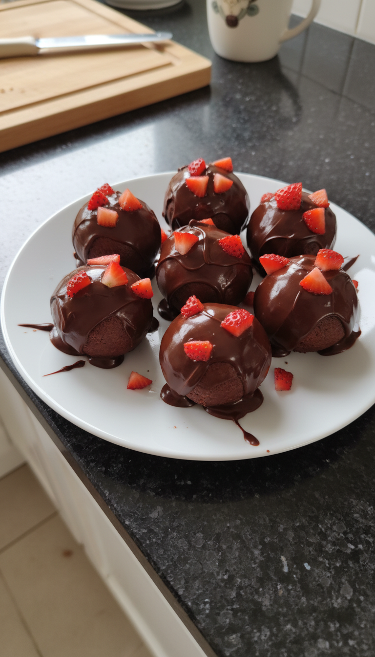 Strawberry Chocolate Cake Pops