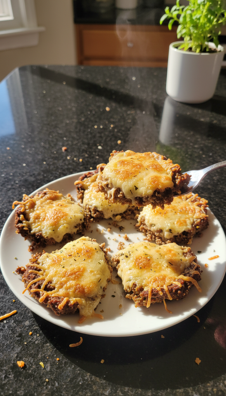 Savory Meatloaf Parmesan Crisps