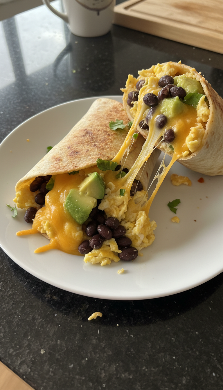 High Protein Breakfast Burrito